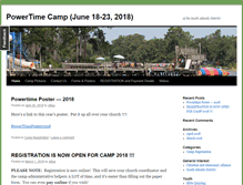 Tablet Screenshot of powertimecamp.org